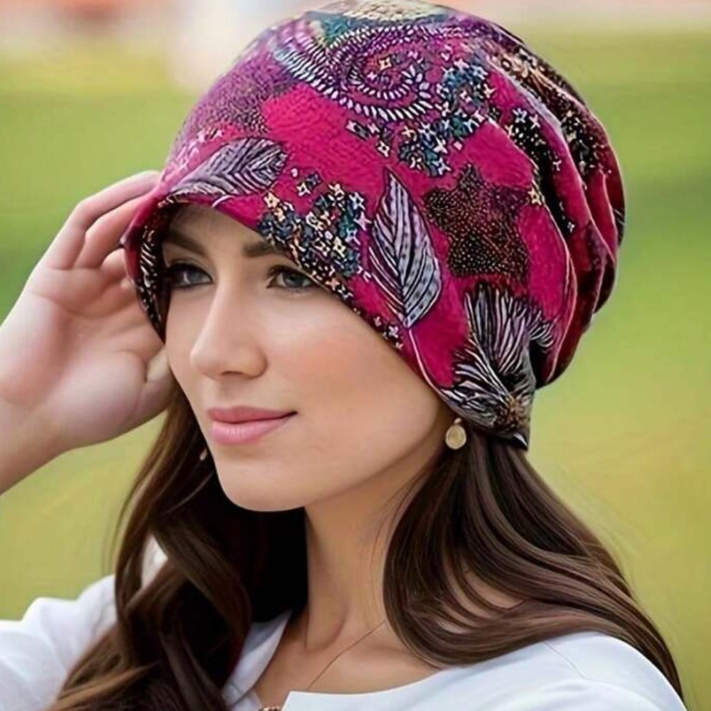 New Transforming Infinity Scarf - Slouch Beanie - Lightweight Head Wrap Hair - Picture 12 of 16